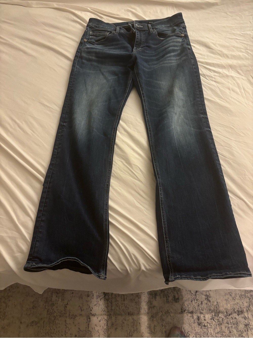 Buckle Men’s Dark Blue Straight Jeans